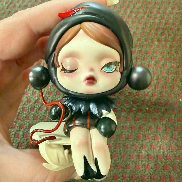 POP MART SKULLPANDA | Image of Reality Series -Duality (BLK) Figurine - OPEN BOX - Picture 1 of 11